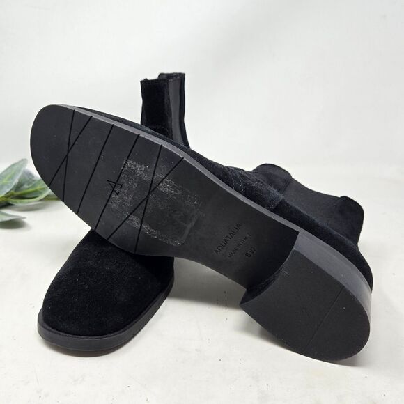 AQUATALIA Tamera Suede Slip On Classic Chelsea Boots 8.5 - Picture 9 of 14